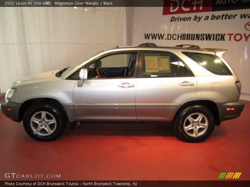 Millennium Silver Metallic / Black 2002 Lexus RX 300 AWD
