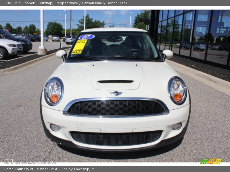Pepper White / Carbon Black/Carbon Black 2007 Mini Cooper S Hardtop