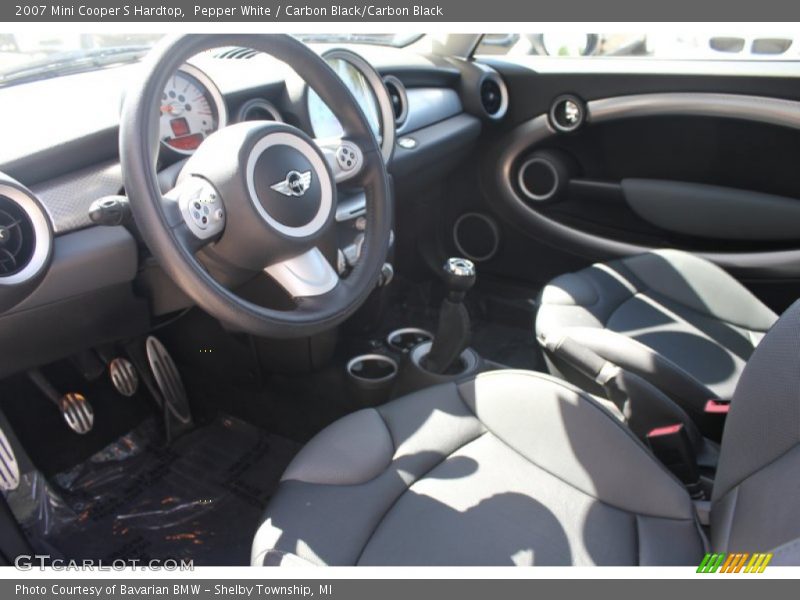 Pepper White / Carbon Black/Carbon Black 2007 Mini Cooper S Hardtop