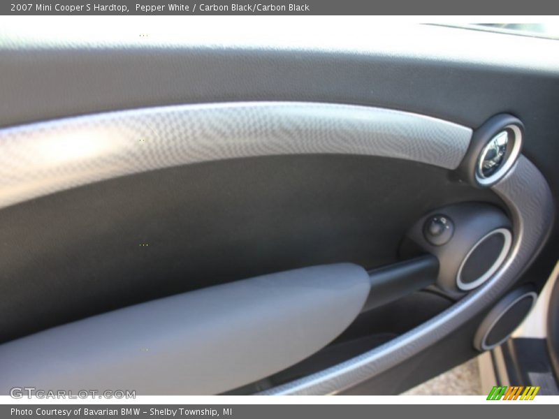 Pepper White / Carbon Black/Carbon Black 2007 Mini Cooper S Hardtop