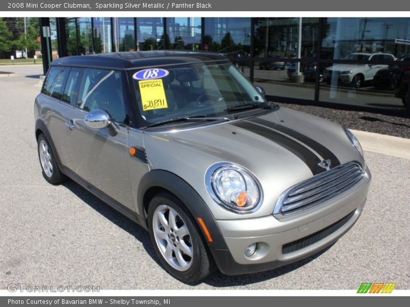 Sparkling Silver Metallic / Panther Black 2008 Mini Cooper Clubman
