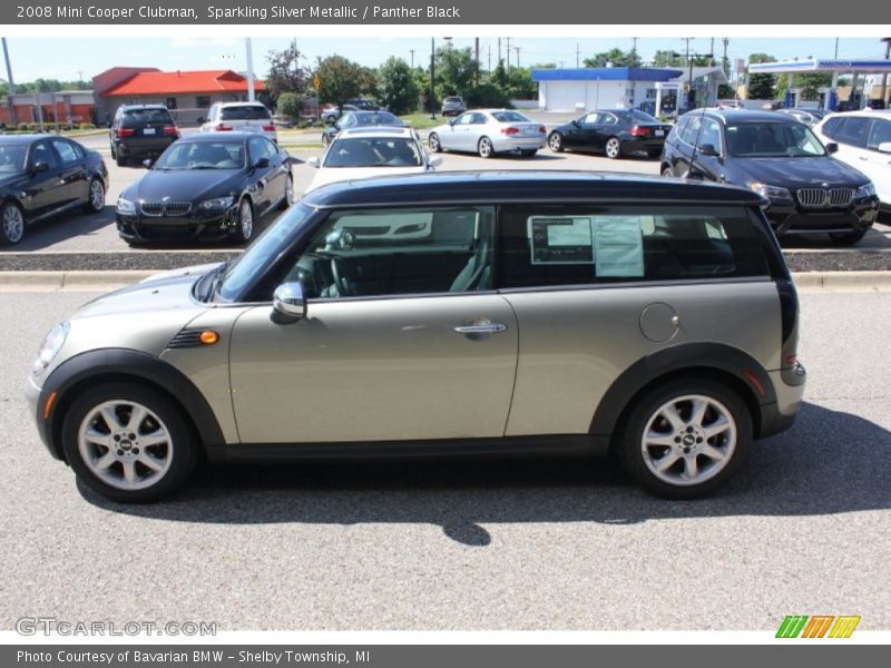Sparkling Silver Metallic / Panther Black 2008 Mini Cooper Clubman