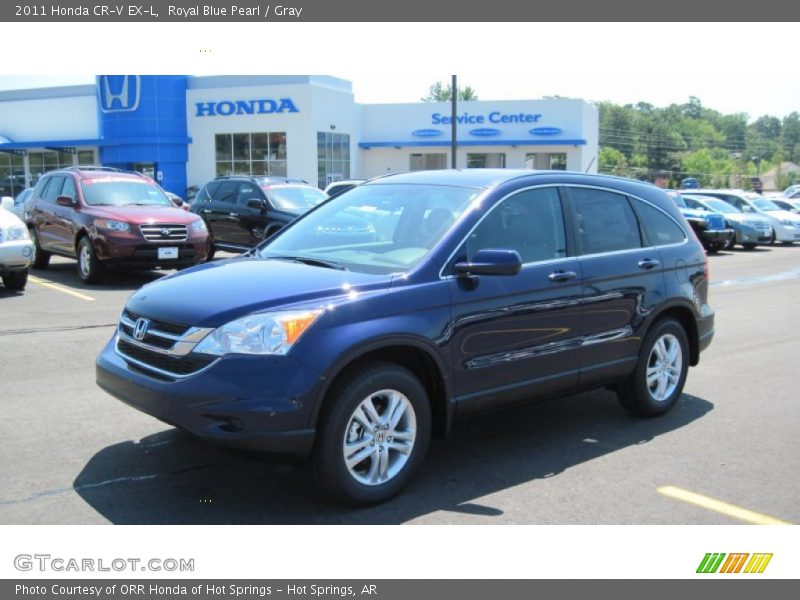 Royal Blue Pearl / Gray 2011 Honda CR-V EX-L