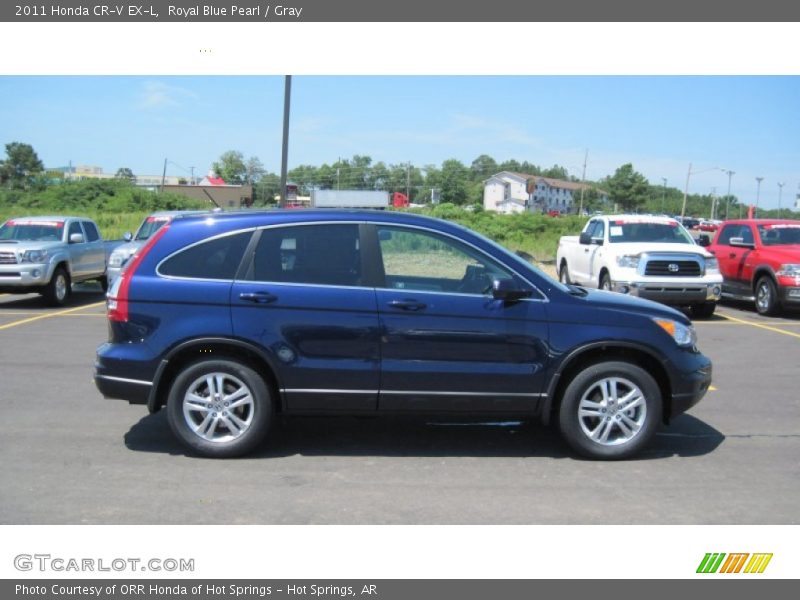 Royal Blue Pearl / Gray 2011 Honda CR-V EX-L