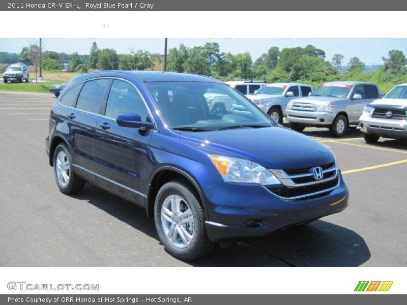 Royal Blue Pearl / Gray 2011 Honda CR-V EX-L