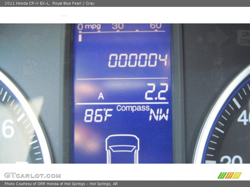 Royal Blue Pearl / Gray 2011 Honda CR-V EX-L