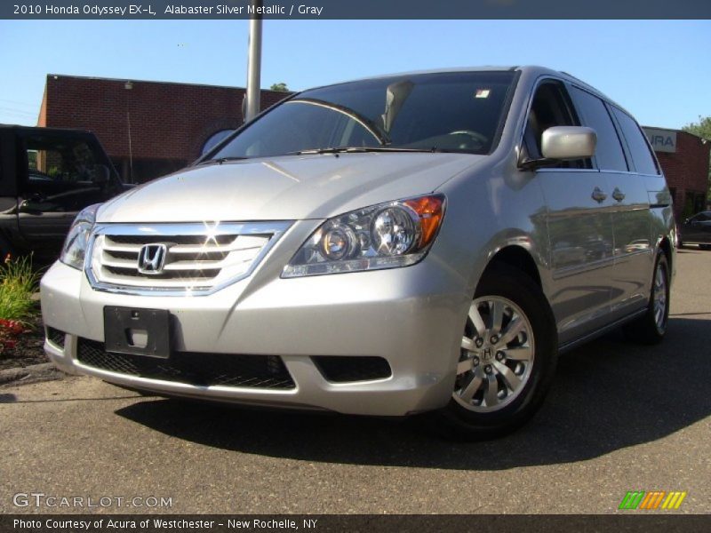 Alabaster Silver Metallic / Gray 2010 Honda Odyssey EX-L