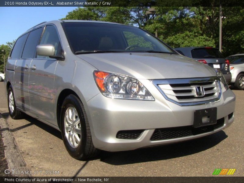 Alabaster Silver Metallic / Gray 2010 Honda Odyssey EX-L