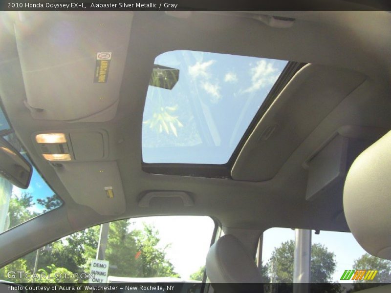 Alabaster Silver Metallic / Gray 2010 Honda Odyssey EX-L