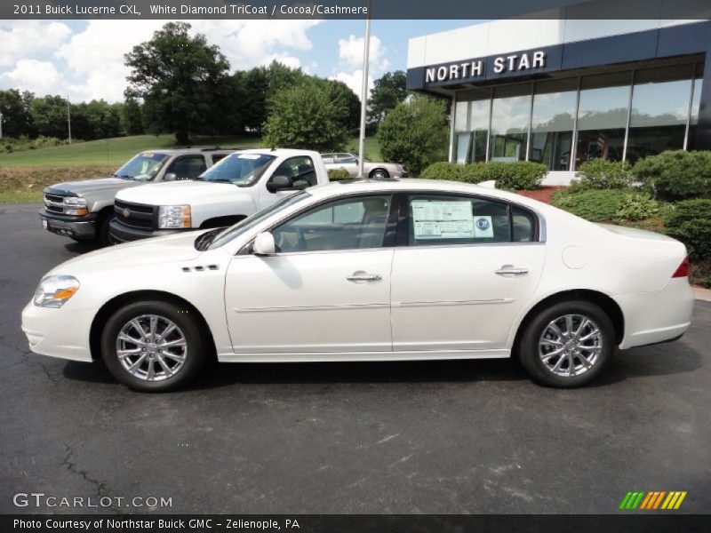 White Diamond TriCoat / Cocoa/Cashmere 2011 Buick Lucerne CXL