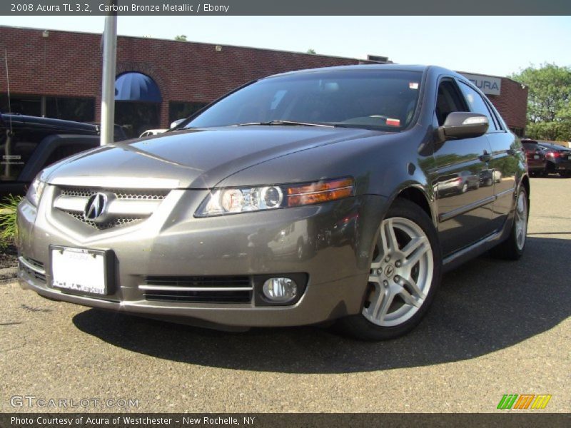 Carbon Bronze Metallic / Ebony 2008 Acura TL 3.2