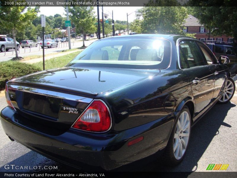Emerald Fire Metallic / Champagne/Mocha 2008 Jaguar XJ Vanden Plas