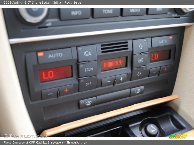 Brilliant Red / Beige 2008 Audi A4 2.0T S-Line Sedan