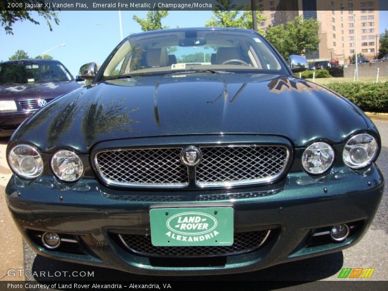 Emerald Fire Metallic / Champagne/Mocha 2008 Jaguar XJ Vanden Plas