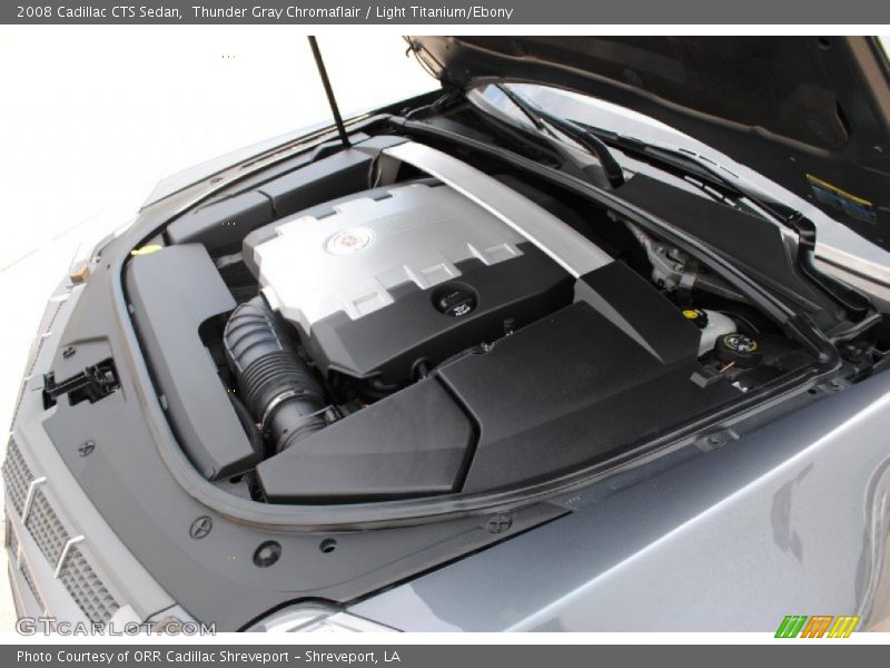 Thunder Gray Chromaflair / Light Titanium/Ebony 2008 Cadillac CTS Sedan