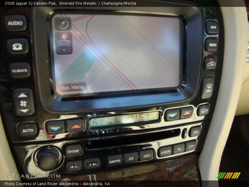 Emerald Fire Metallic / Champagne/Mocha 2008 Jaguar XJ Vanden Plas