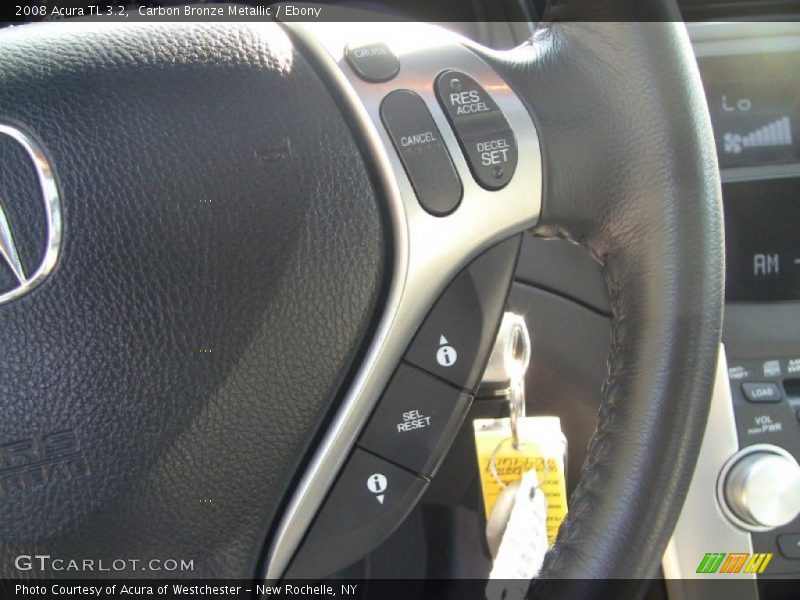 Carbon Bronze Metallic / Ebony 2008 Acura TL 3.2