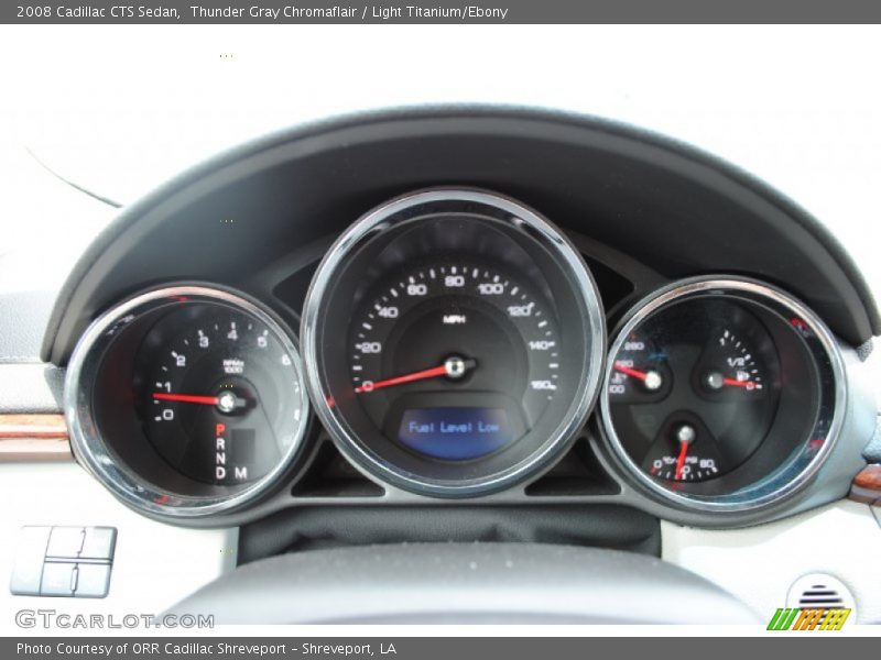 Thunder Gray Chromaflair / Light Titanium/Ebony 2008 Cadillac CTS Sedan