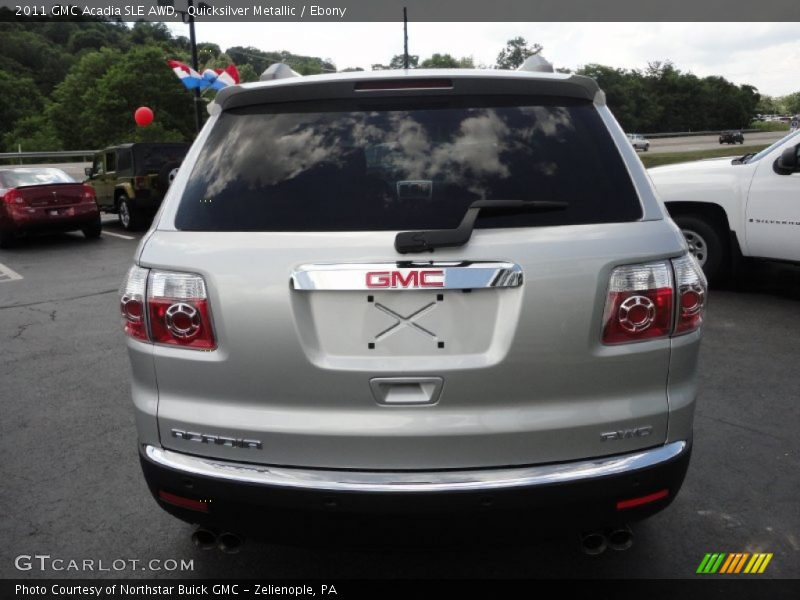 Quicksilver Metallic / Ebony 2011 GMC Acadia SLE AWD