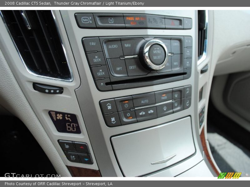 Thunder Gray Chromaflair / Light Titanium/Ebony 2008 Cadillac CTS Sedan