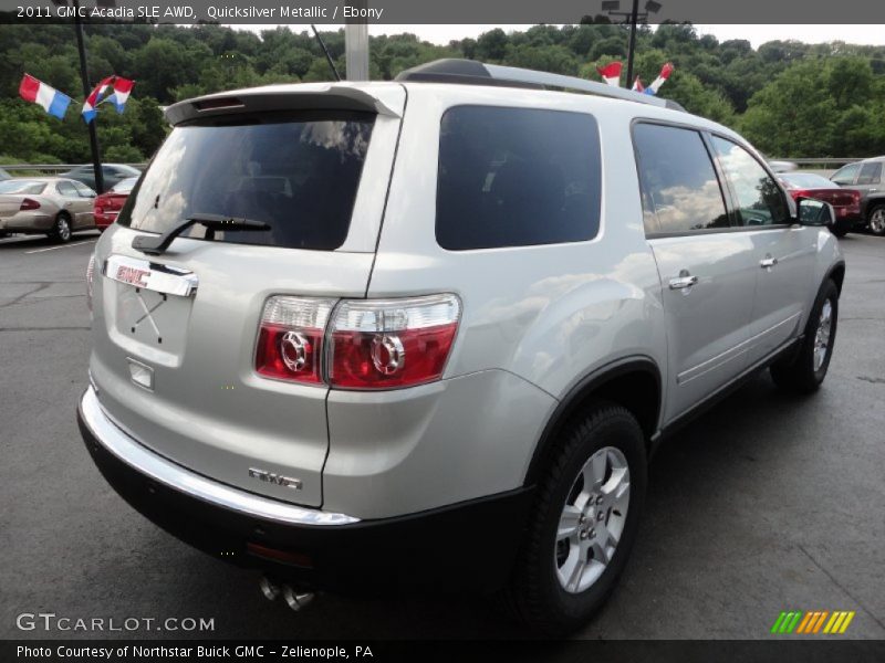 Quicksilver Metallic / Ebony 2011 GMC Acadia SLE AWD