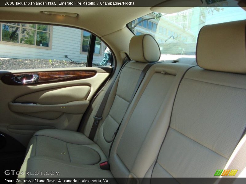 Emerald Fire Metallic / Champagne/Mocha 2008 Jaguar XJ Vanden Plas