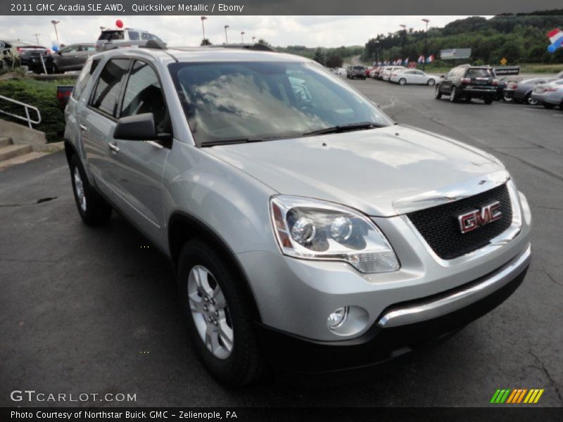Quicksilver Metallic / Ebony 2011 GMC Acadia SLE AWD