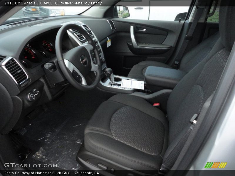 Quicksilver Metallic / Ebony 2011 GMC Acadia SLE AWD