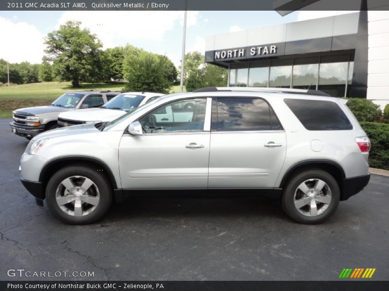 Quicksilver Metallic / Ebony 2011 GMC Acadia SLT AWD