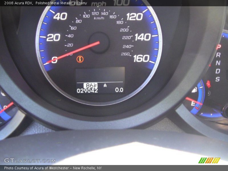 Polished Metal Metallic / Ebony 2008 Acura RDX