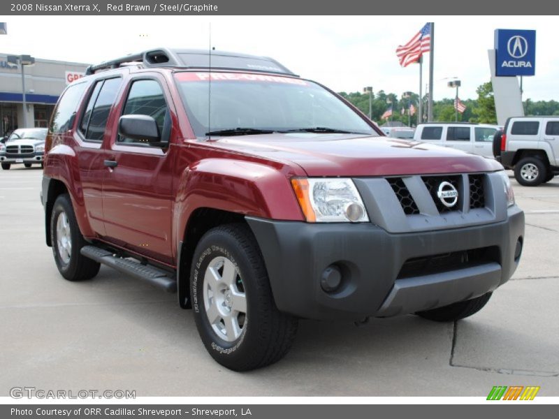 Red Brawn / Steel/Graphite 2008 Nissan Xterra X