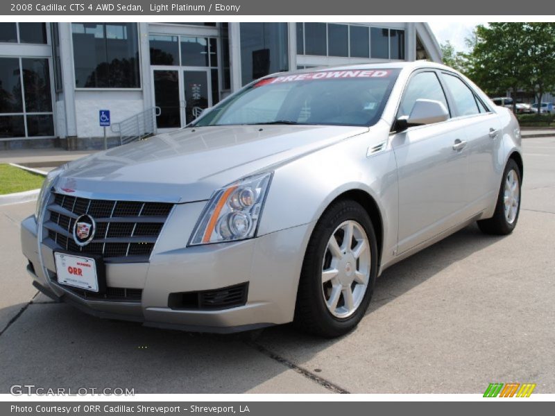 Light Platinum / Ebony 2008 Cadillac CTS 4 AWD Sedan