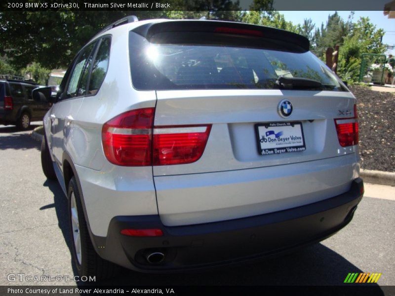 Titanium Silver Metallic / Black 2009 BMW X5 xDrive30i