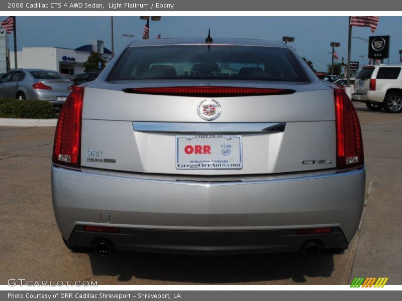 Light Platinum / Ebony 2008 Cadillac CTS 4 AWD Sedan