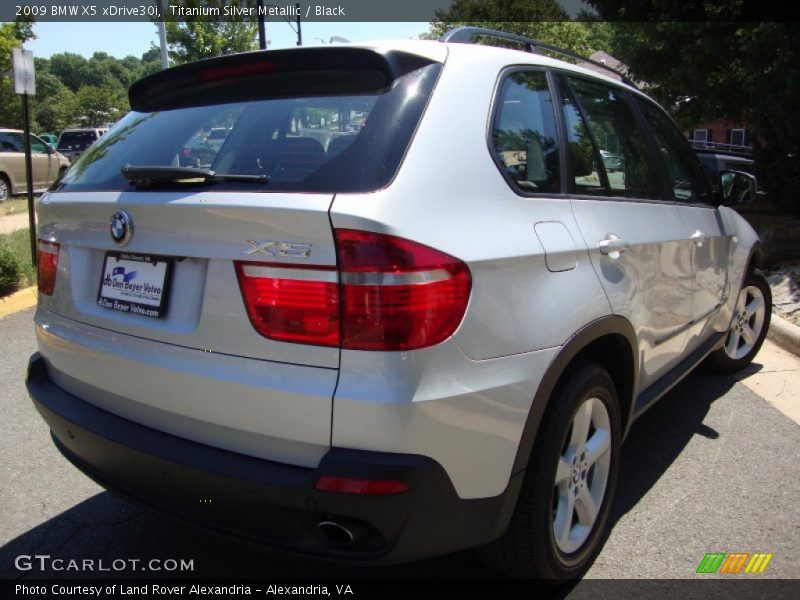 Titanium Silver Metallic / Black 2009 BMW X5 xDrive30i