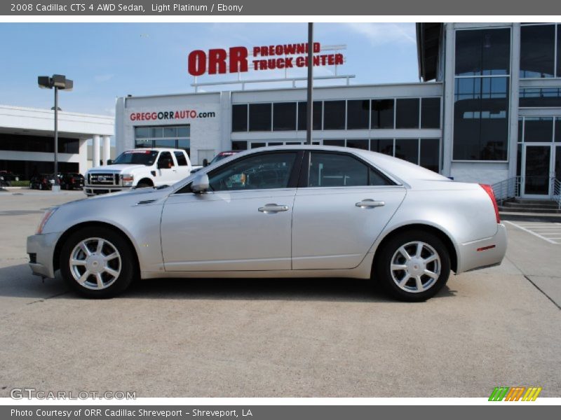 Light Platinum / Ebony 2008 Cadillac CTS 4 AWD Sedan