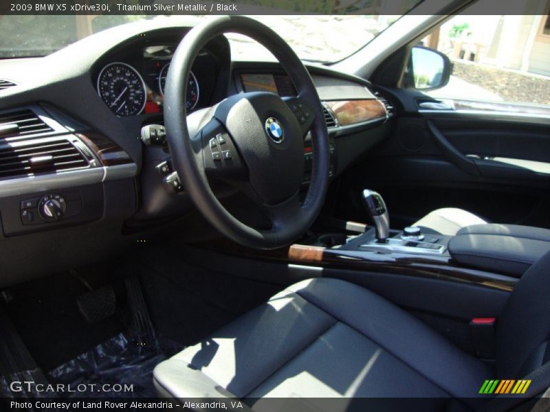 Titanium Silver Metallic / Black 2009 BMW X5 xDrive30i