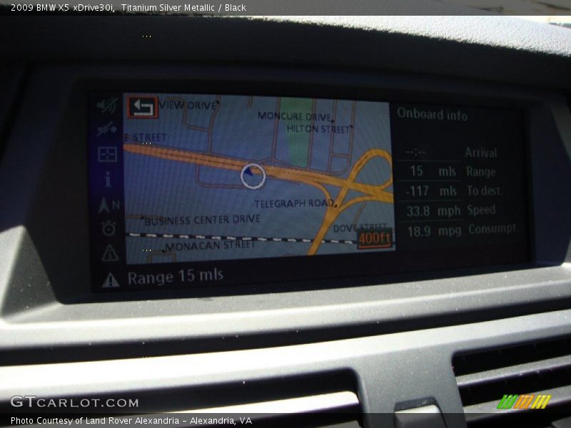 Titanium Silver Metallic / Black 2009 BMW X5 xDrive30i