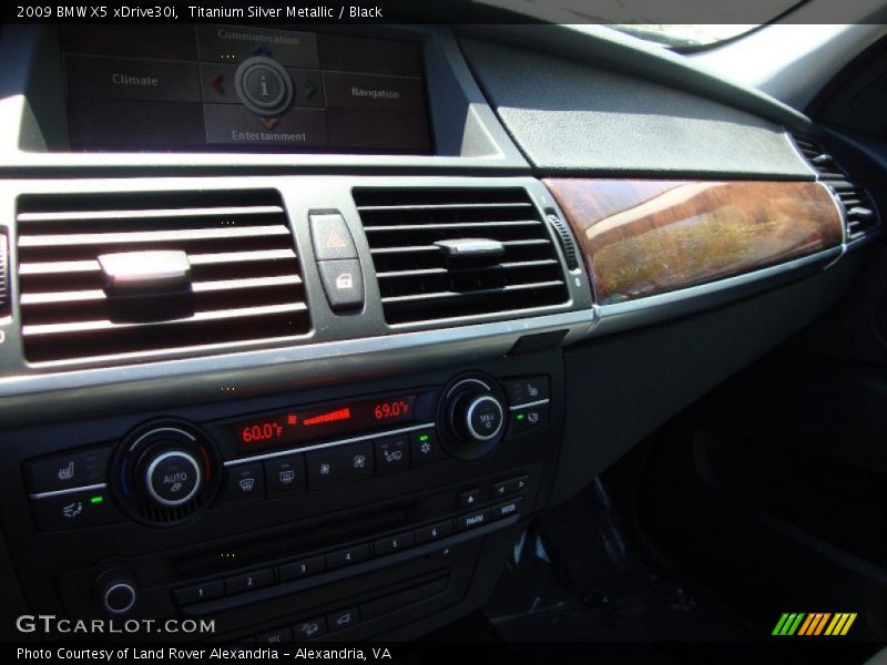 Titanium Silver Metallic / Black 2009 BMW X5 xDrive30i