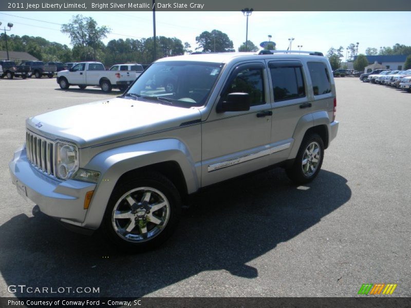 Bright Silver Metallic / Dark Slate Gray 2011 Jeep Liberty Limited