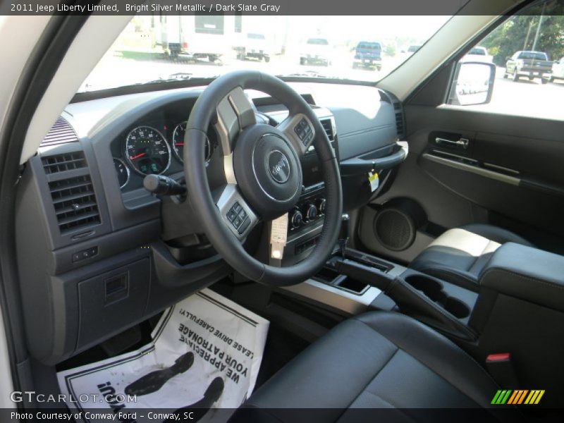 Bright Silver Metallic / Dark Slate Gray 2011 Jeep Liberty Limited