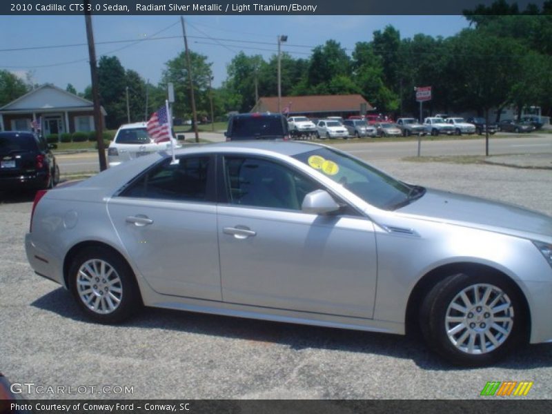 Radiant Silver Metallic / Light Titanium/Ebony 2010 Cadillac CTS 3.0 Sedan