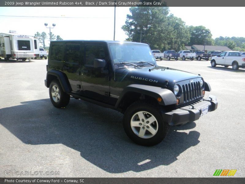 Black / Dark Slate Gray/Medium Slate Gray 2009 Jeep Wrangler Unlimited Rubicon 4x4