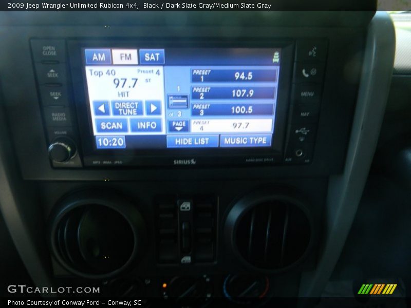 Black / Dark Slate Gray/Medium Slate Gray 2009 Jeep Wrangler Unlimited Rubicon 4x4