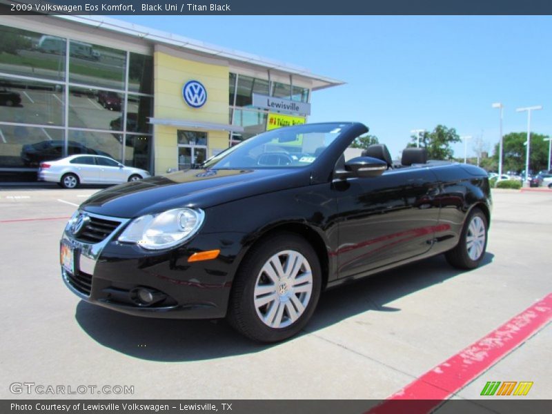 Black Uni / Titan Black 2009 Volkswagen Eos Komfort