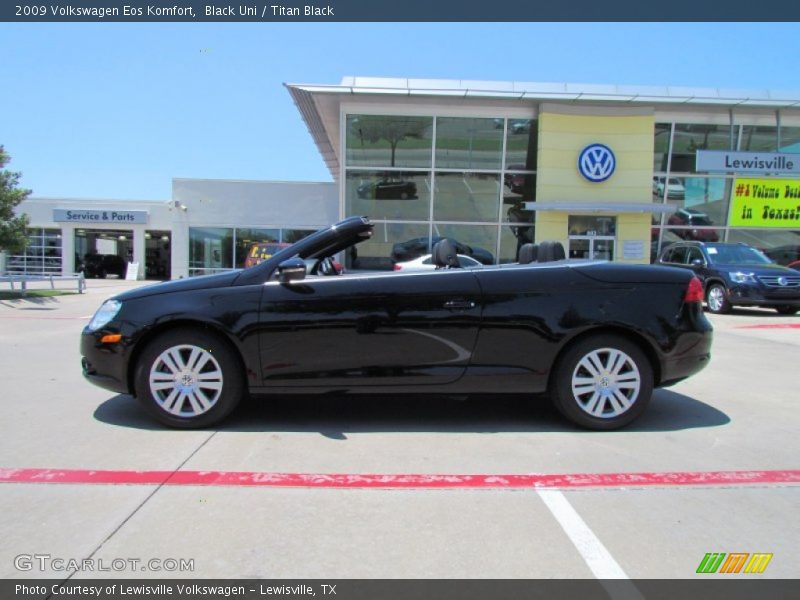 Black Uni / Titan Black 2009 Volkswagen Eos Komfort