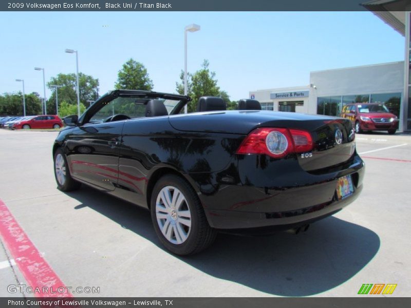 Black Uni / Titan Black 2009 Volkswagen Eos Komfort