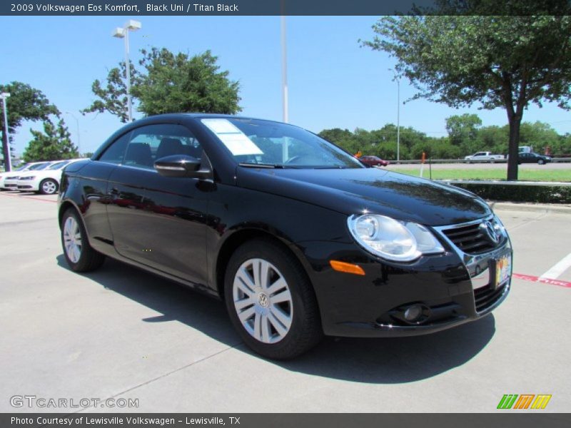 Black Uni / Titan Black 2009 Volkswagen Eos Komfort