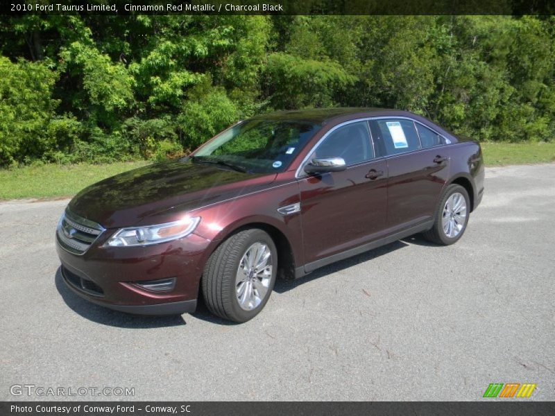 Cinnamon Red Metallic / Charcoal Black 2010 Ford Taurus Limited