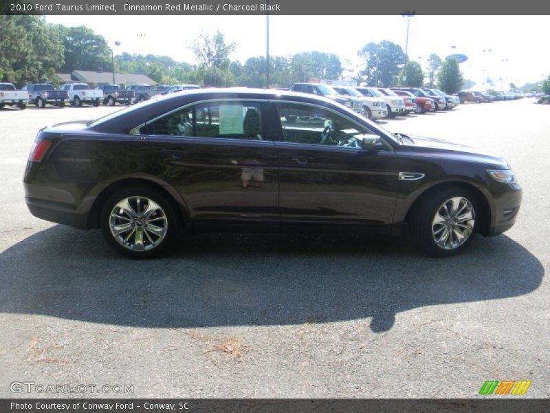 Cinnamon Red Metallic / Charcoal Black 2010 Ford Taurus Limited